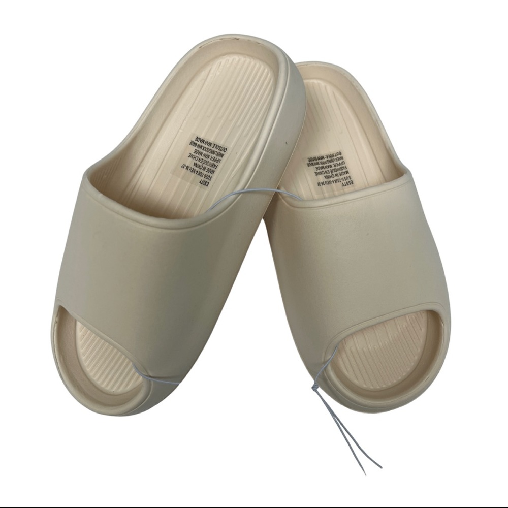SZ SM BONE SLIDE SANDLES NEW WITHOUT TAG
